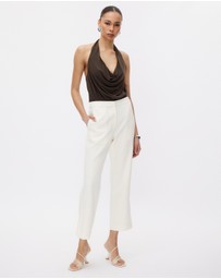Minima Esenciales - Leland Skinny Leg Pleat Detail Pants