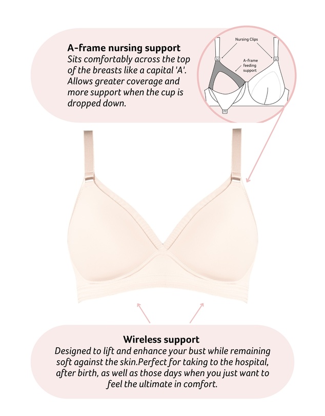 Hotmilk Maternity Lingerie - Ambition T-Shirt Nursing Bra - Wirefree