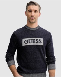 GUESS - Jack Cotton Box Logo Sweater