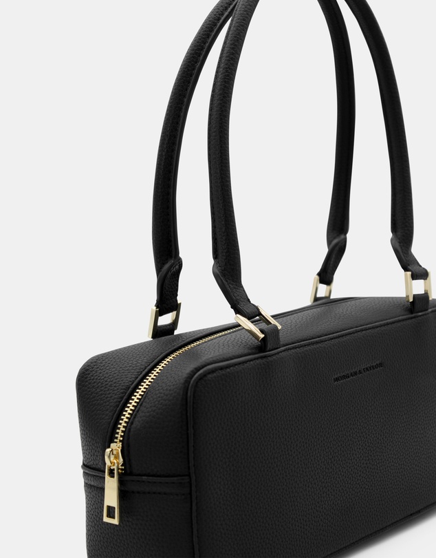 Morgan & Taylor - Mackenzie Rectangle Shoulder Handbag in Black