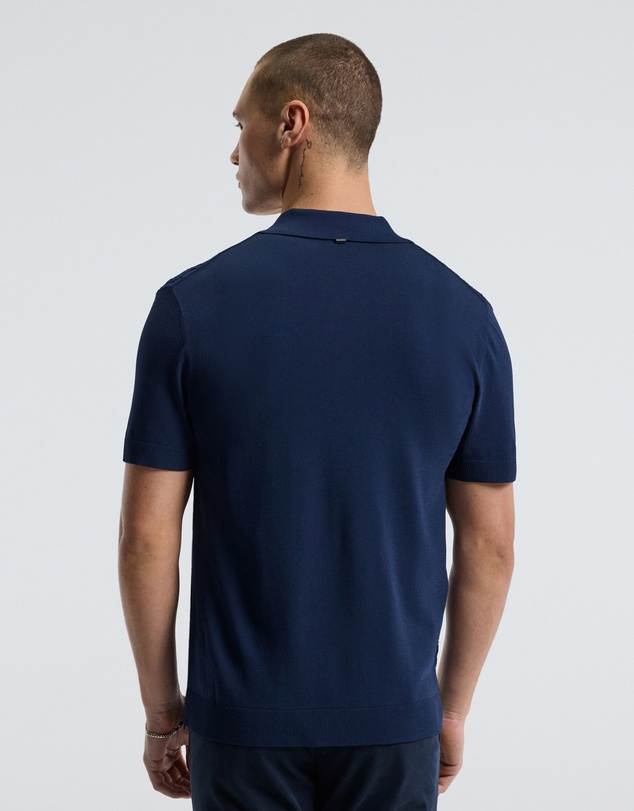 Calibre - Cable Short Sleeve Knit Shirt Royal Blue