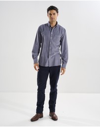 3 Wise Men - 3 Wise Men Swordfish Grey Corduroy Shirt