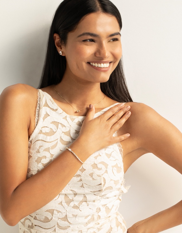 Mestige - Lola Tennis Bracelet - 18K Gold Plated