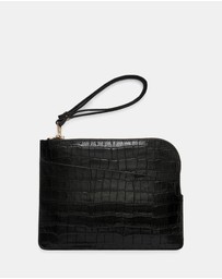 ARKET - Croco-Effect Leather Pouch