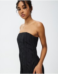 Third Form - Rolling Wave Strapless Mini Dress