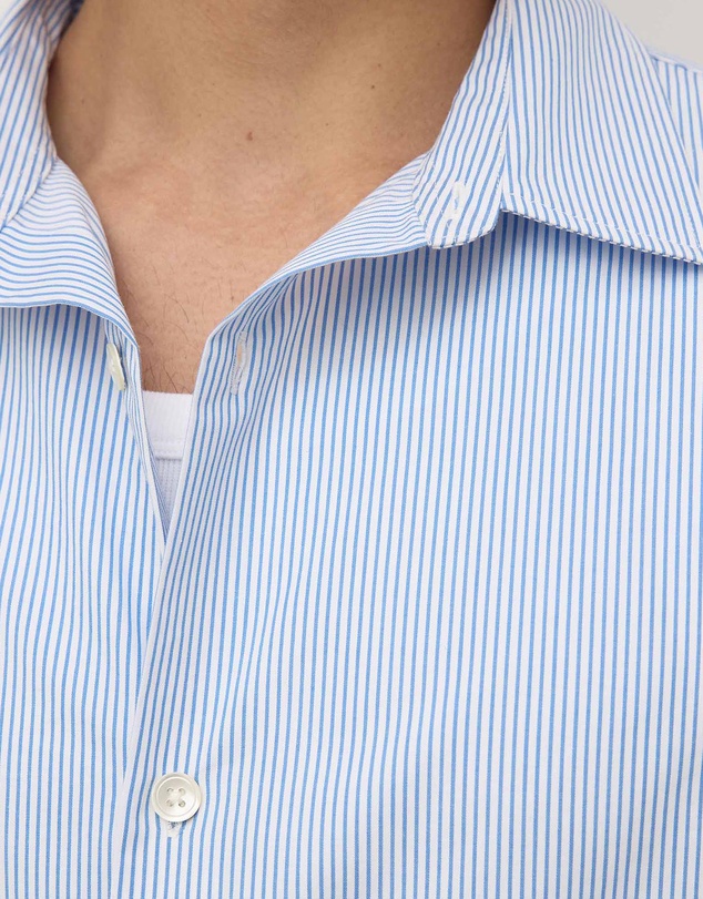 Assembly Label - Aron Poplin Stripe Short Sleeve Shirt