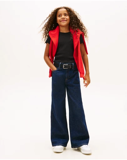 Tommy Hilfiger - Ruffle Ribbed Top - Kids
