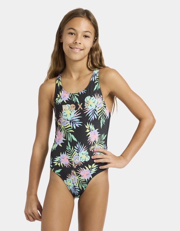Roxy - Girls 4 to 16 Roxy Active One Piece Swimsuit