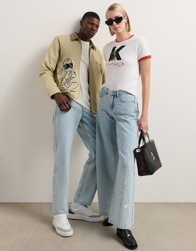 Karl Lagerfeld - KL x Disney Wide Leg Jeans