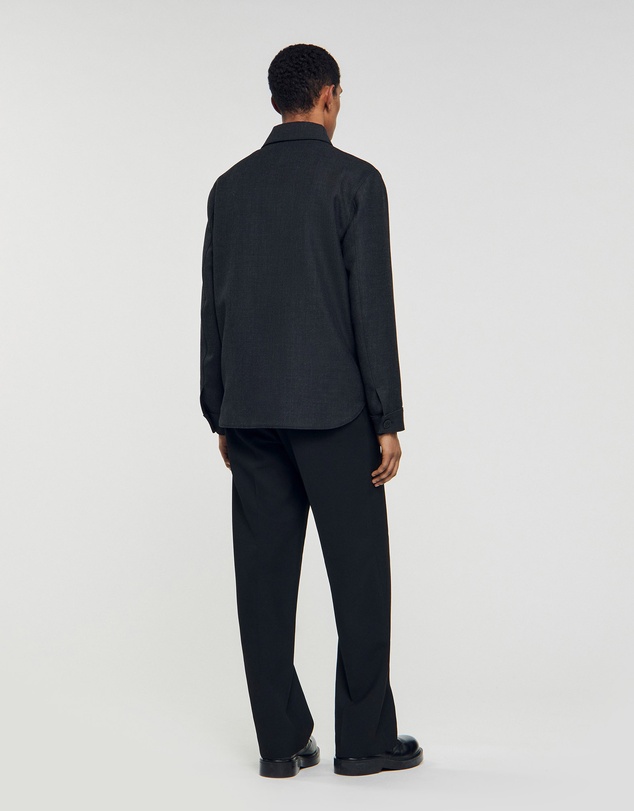 Sandro - Heather Overshirt Jacket