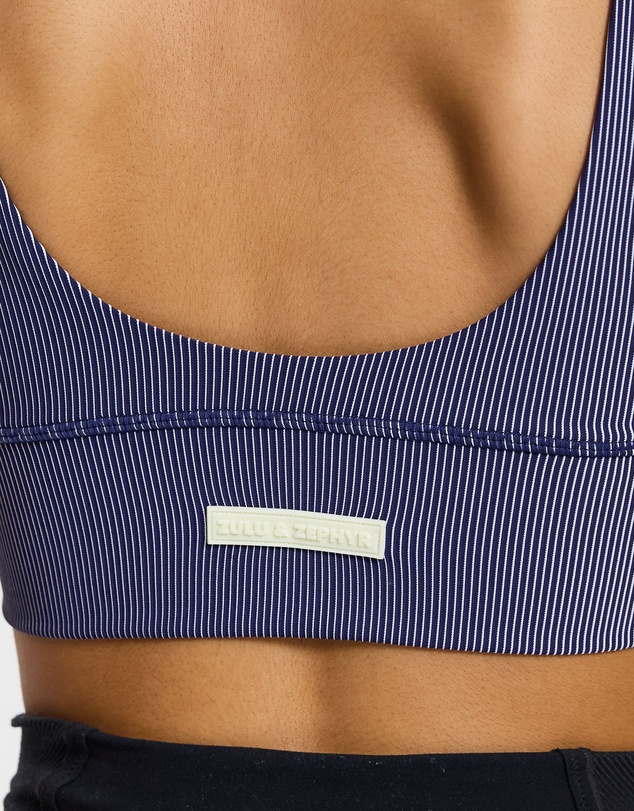 Zulu & Zephyr - Stripe Rib Crop Top
