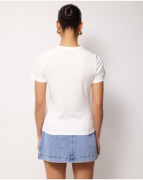 AERE - Eliza Slim Crew Neck Tee