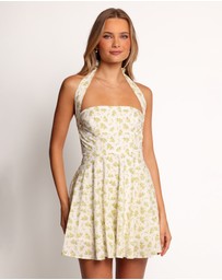 Petal & Pup - Thornton Mini Dress - Yellow Floral
