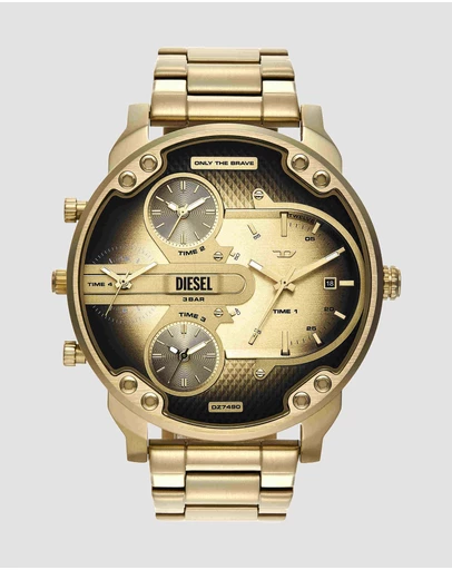 Diesel - Mr. Daddy Slim Gold Tone Analogue Watch
