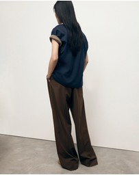 M.N.G - Low-Rise Wide-Leg Trousers