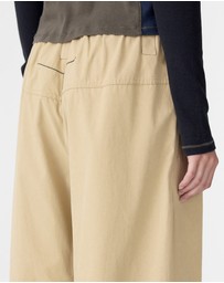 Bassike - Drawstring Detail Pull On Pants