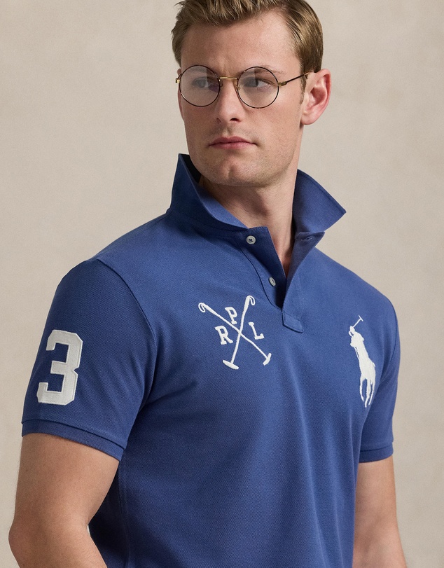Polo Ralph Lauren - Custom Slim Fit Big Pony Mesh Polo Shirt