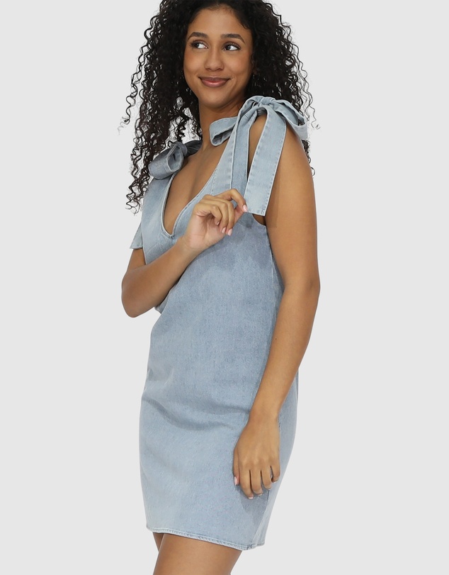 Belle & Bloom - Burning Love Tie Shoulder Mini Dress