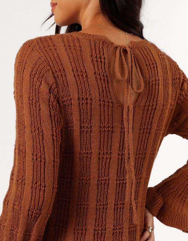 Petal & Pup - Colter Long Sleeve Maxi Dress - Bronze
