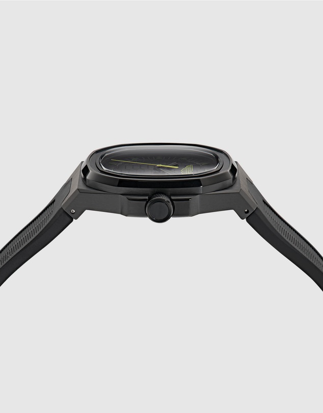 Aston Martin - GPQ Black Stainless Steel Black Silicone Watch