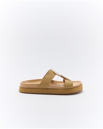 Walnut Melbourne - Micah Leather Slide