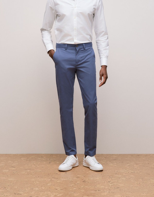 Trenery - Slim Fit Chino Pant in Dark Blue
