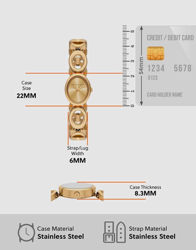 Michael Kors - Maude Gold Analogue Watch