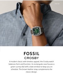 Fossil - Crosby Brown Analogue Watch