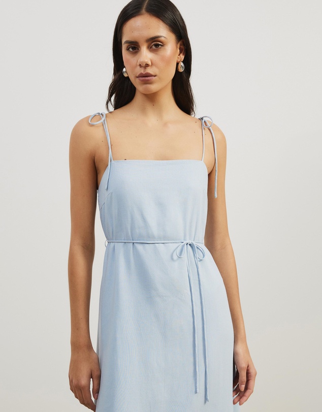 Atmos&Here - Tie Shoulder Maxi Dress