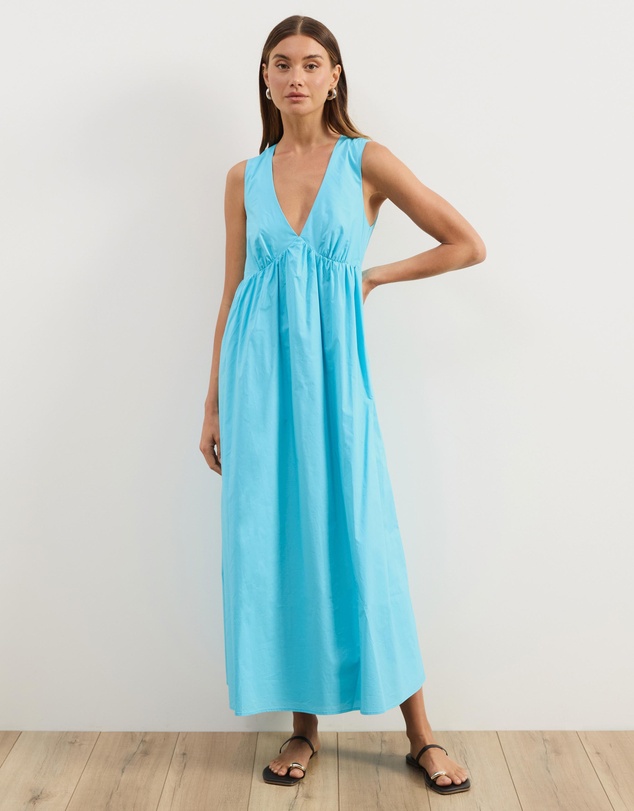 Atmos&Here - Louisa V-Neck Midi Dress