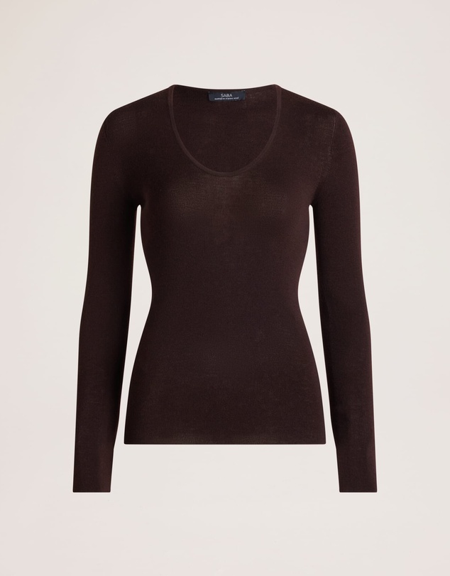 SABA - Janet Merino Wool Scoop Neck Knit