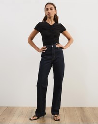 Atmos&Here - Delilah Gathered Mesh Top