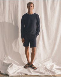 Trenery - Cotton Twill Chino Short in Navy