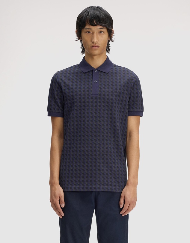 Fred Perry - Slanted Geometric Print Fred Perry Shirt