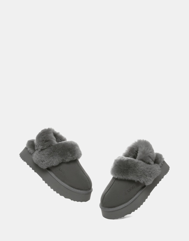 EVERAU - Australian Shepherd Ugg Musa Platform Cow Suede Upper House Shoes