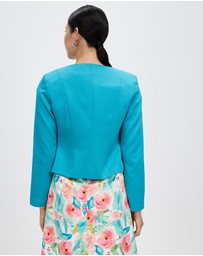 Pink Ruby - Spring Racer Crop Jacket