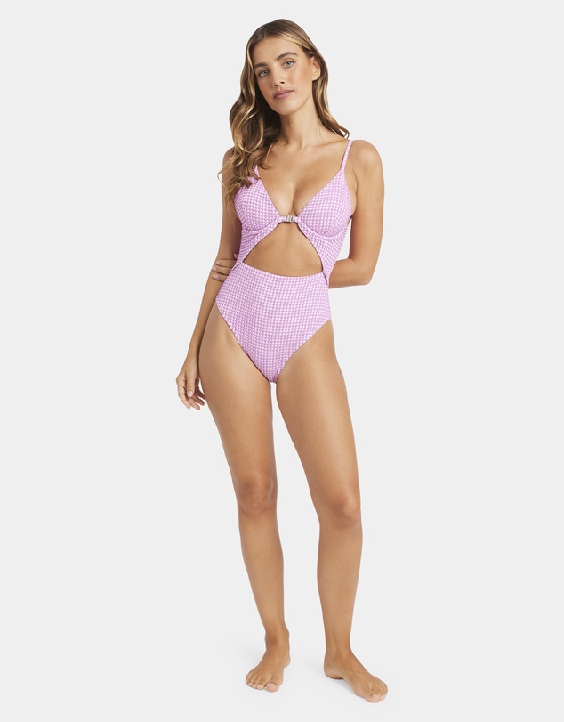 Billabong - Womens Mini Wave Check Kaia One Piece Swimsuit