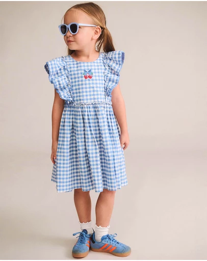 Huxbaby - Gingham Bow Dress - Babies-Teens