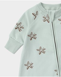 Susukoshi - Terry Relaxed Zip Suit. Starfish