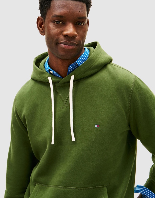 Tommy Hilfiger - Flag Embroidery Fleece Hoody
