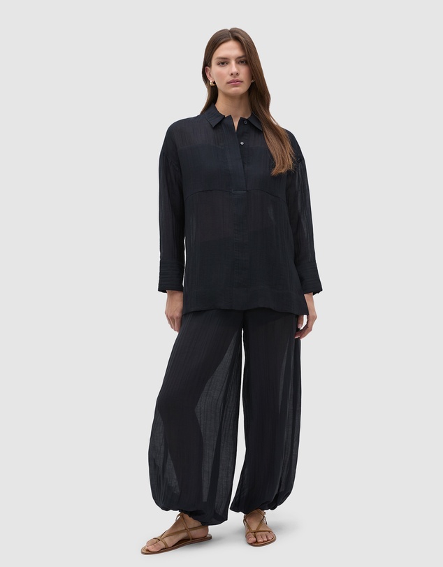 Seed Heritage - Semi Sheer Crinkle Popover