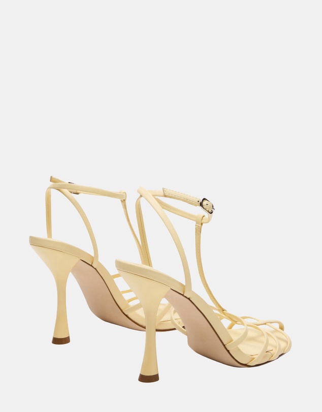 Steve Madden - Tildah Yellow Leather Heels