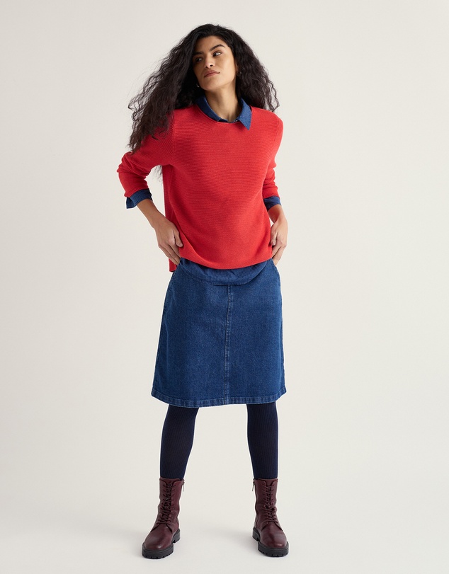 Seasalt - Seasalt Cornwall Red Makers Cotton Jumper
