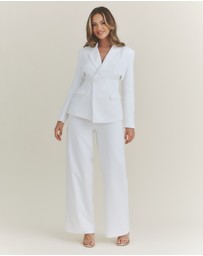 Six Stories - Cinched Waist Blazer