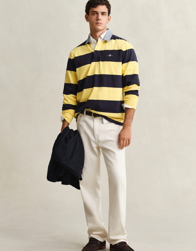 Gant - Chambray Stripe Heavy Rugger