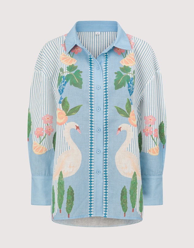 SMWR. by The Somewhere Co - Swan Lake Oversized Long Sleeve Shirt