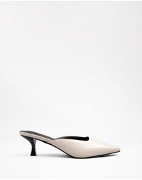 RAID - Aarna kitten heeled mules in Beige