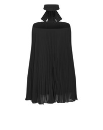 City Chic - Aida Strapless Pleat Mini Dress - black