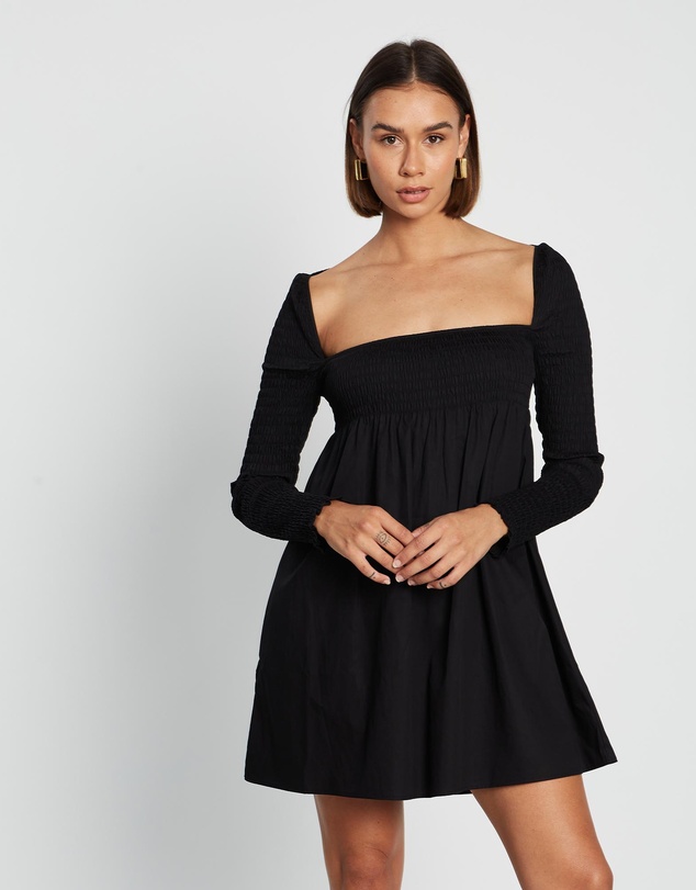 Third Form - Full Form Shirred Babydoll Dress