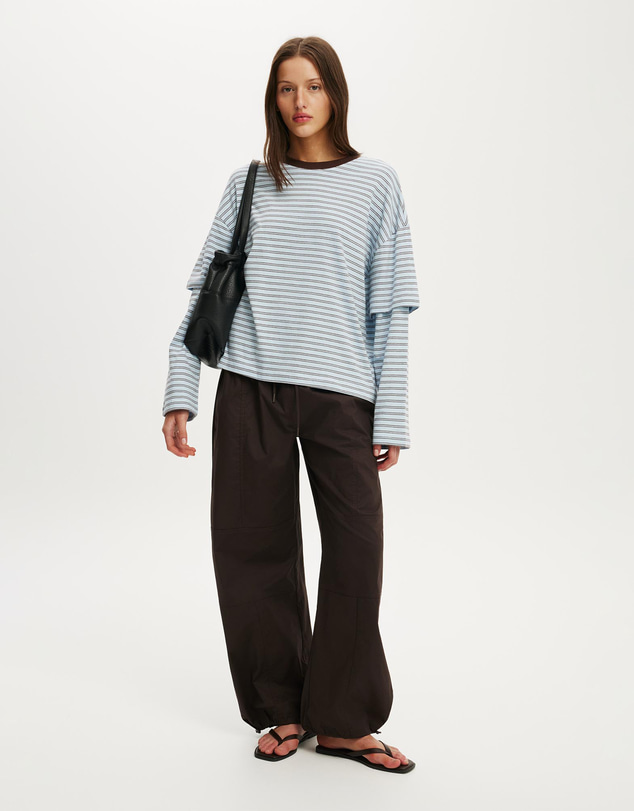 Cotton On - Boxy Double Layer Long Sleeve